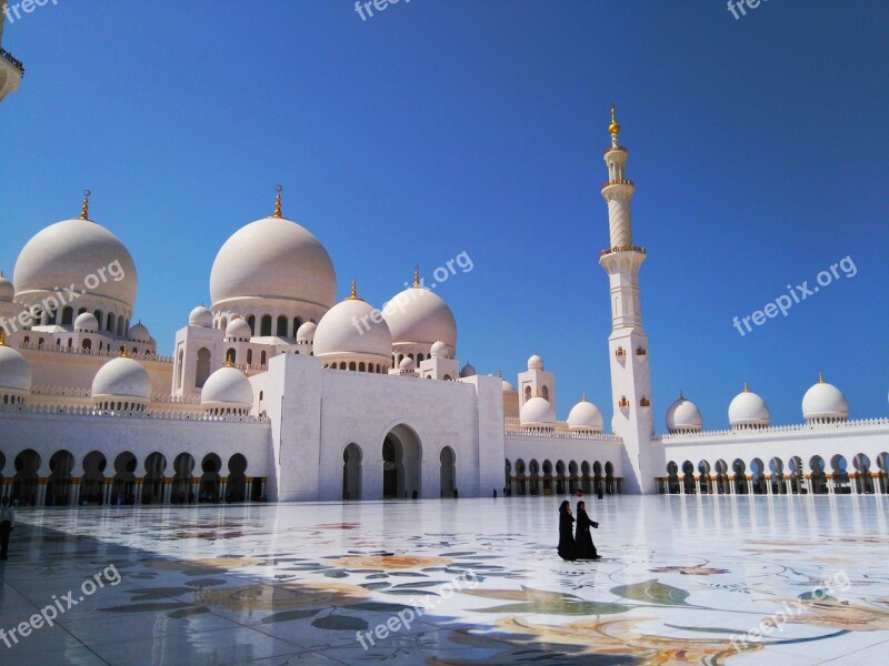 Sheikh Zayed Mosque Mosque Eua Free Photos