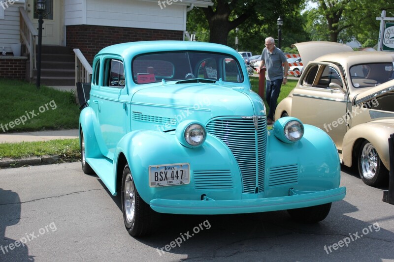 Blue Car Auto Vehicle Car Blue