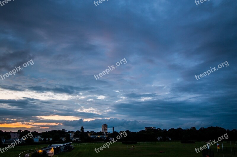 Sky City Clouds View Dramatic