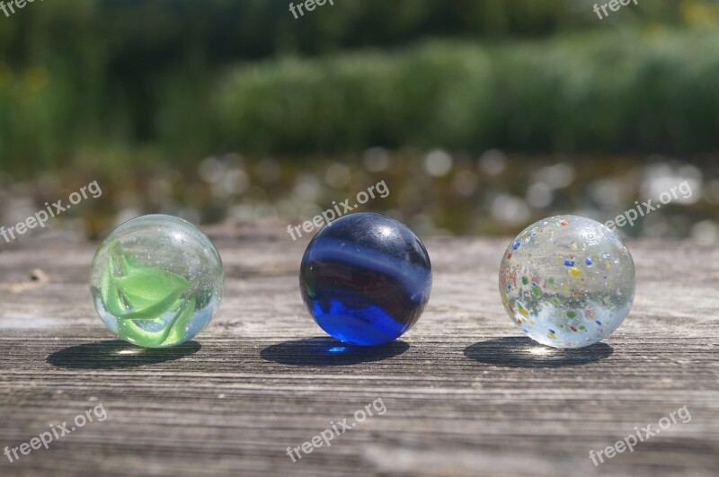 Marbles Glaskugeln Colorful Round Glass