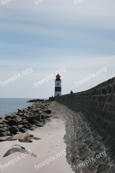 Lighthouse Schlei Approximately Baltic Sea Maasholm