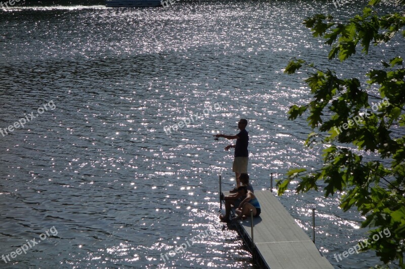 Fishing Summer Water Lake Outdoor