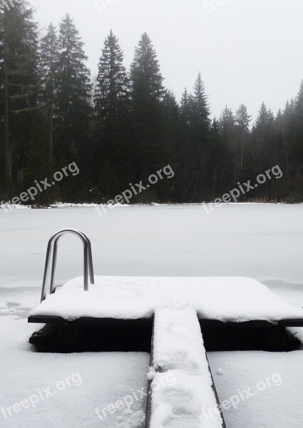 Winter Landscape Web Water Ice