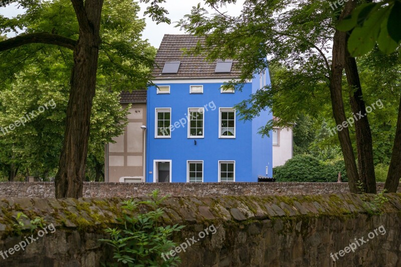 House Residence Multi-family Home Blue Architecture