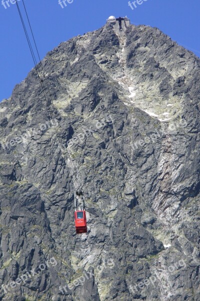 Lomnicky Peak Slovakia Tatry Hill A Lift