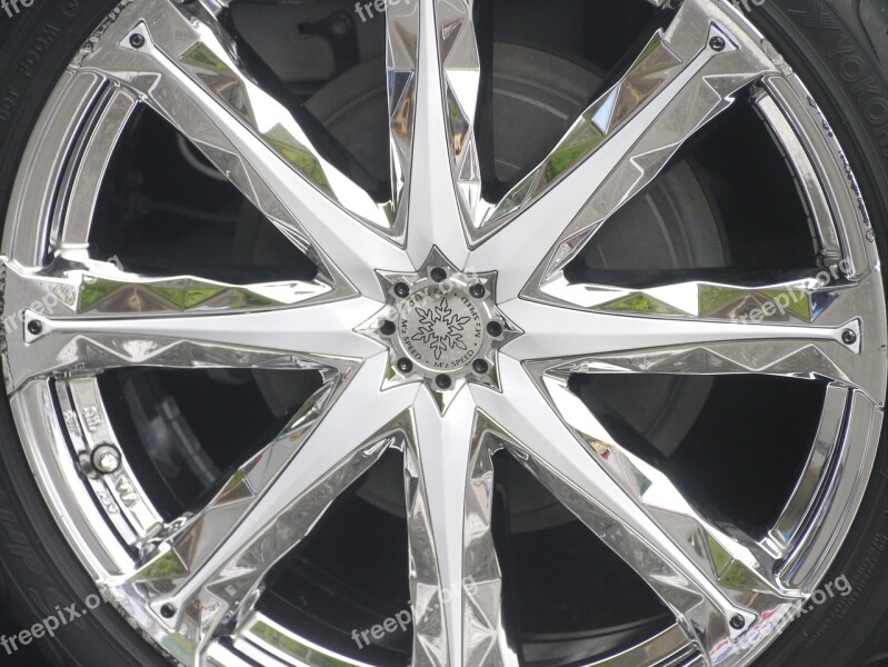 Car Wheel Radial Metal Silver