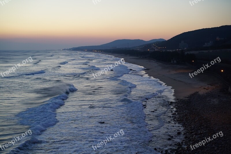 Sea Beach Coastal East Coast Sunrise