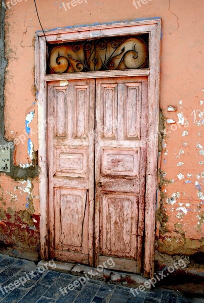 Pink Door Door Old Free Photos