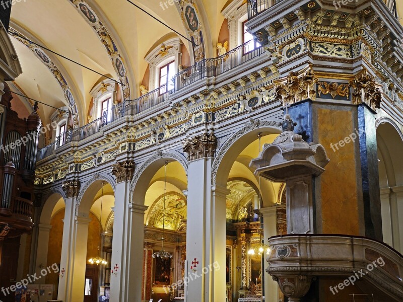 Cathedral Nice Nave Aisle Pillar