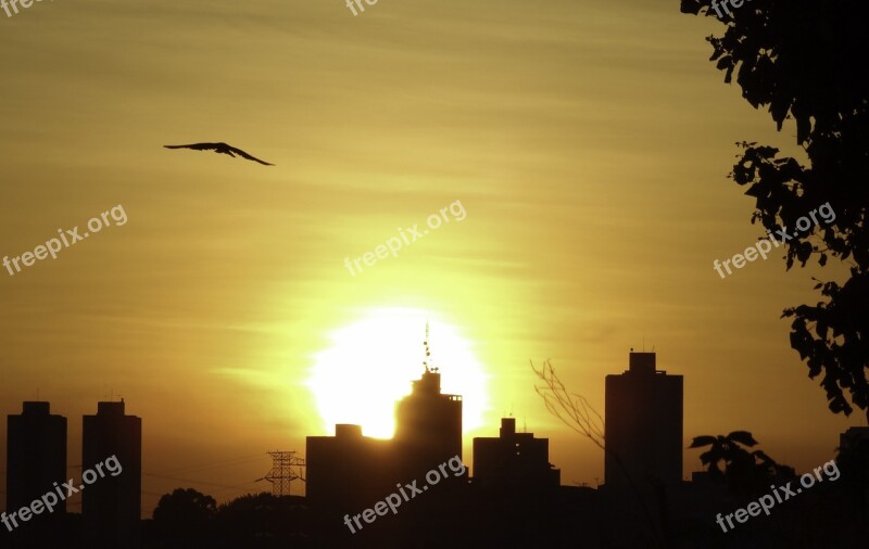 Landscape Sunset City Sky Orange Sky