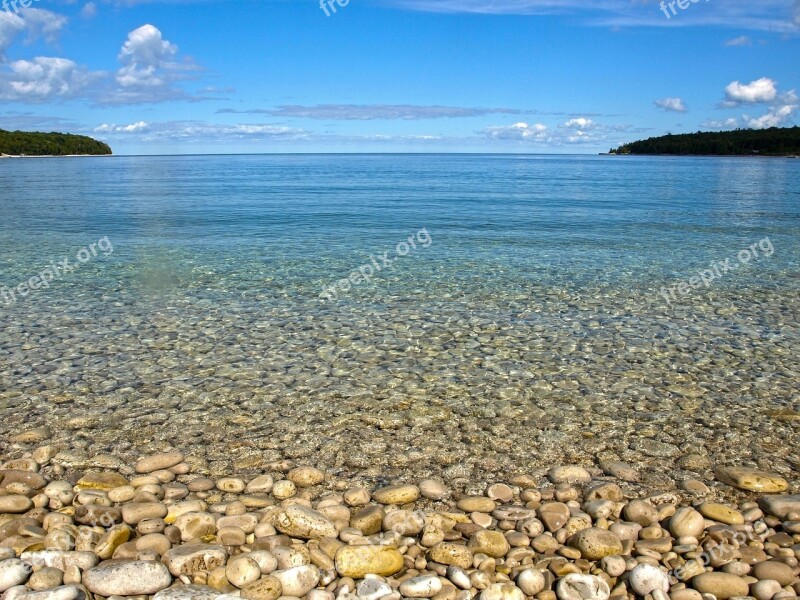 Landscape Lake Michigan Blue Natural