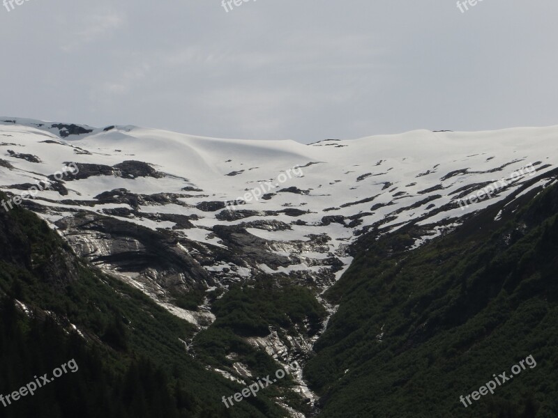 Alaska Ice Glacier Nature Landscape