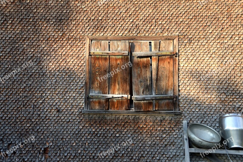 Farmhouse Milk Can Shingle Wall Structure Window