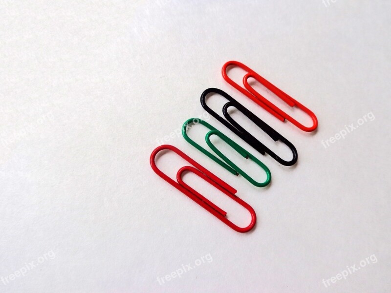 Paper Clips Clips Office Supply Colorful Office