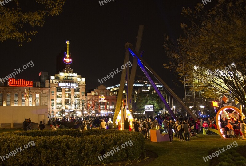 Baltimore Lights Urban Waterfront Tourism