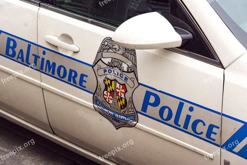 Baltimore City Police Car Bpd