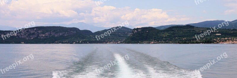 Mountains View Lake Panorama Garda