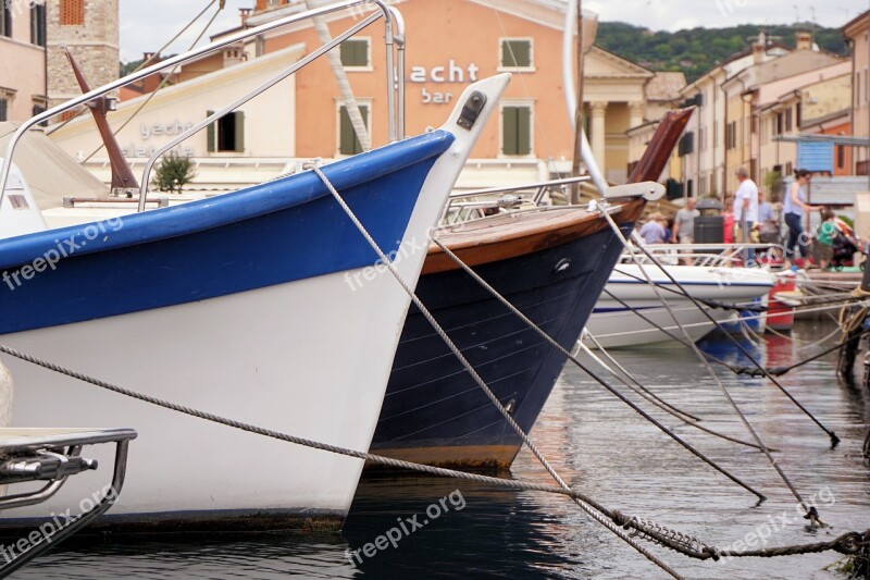 Port Boats Water Lake Garda