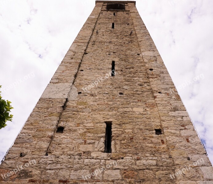 Tower Stone Building Wall High