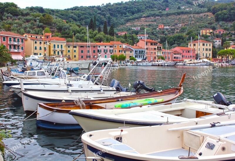 Porto Boats Sea Italy Liguria