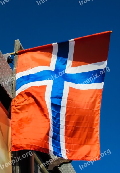 Norway Flag Scandinavia Country Nation