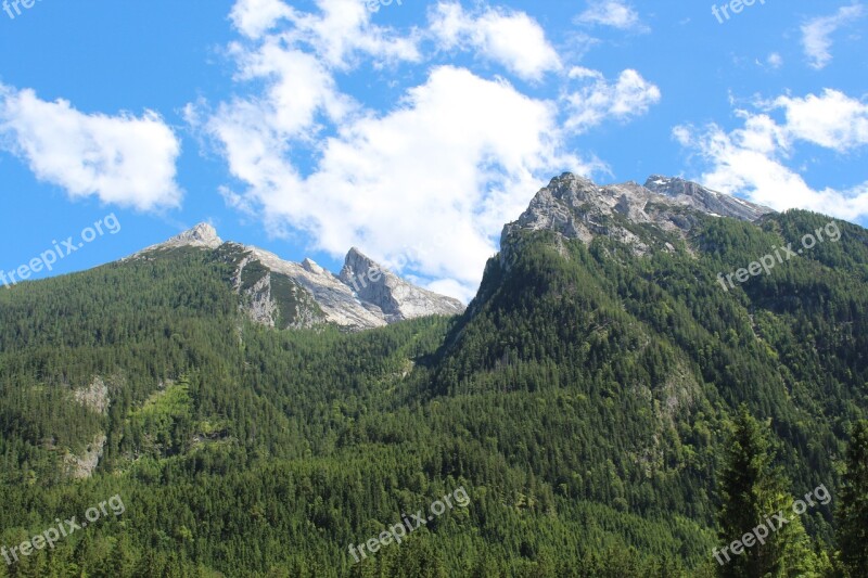 Hintersee Berchtesgaden Landscape Lake Upper Bavaria