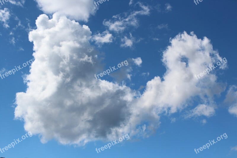 Clouds Sky Blue Azur Clouds Form