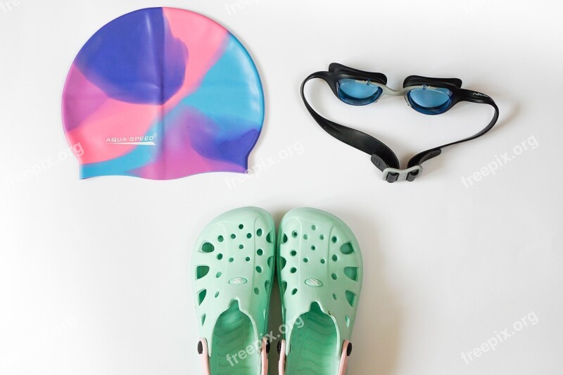 Accessories Pool Swimming Cap Swimming Goggles Flip