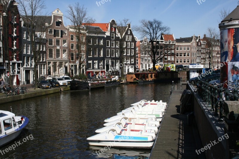 Amsterdam Canal Water River Ship