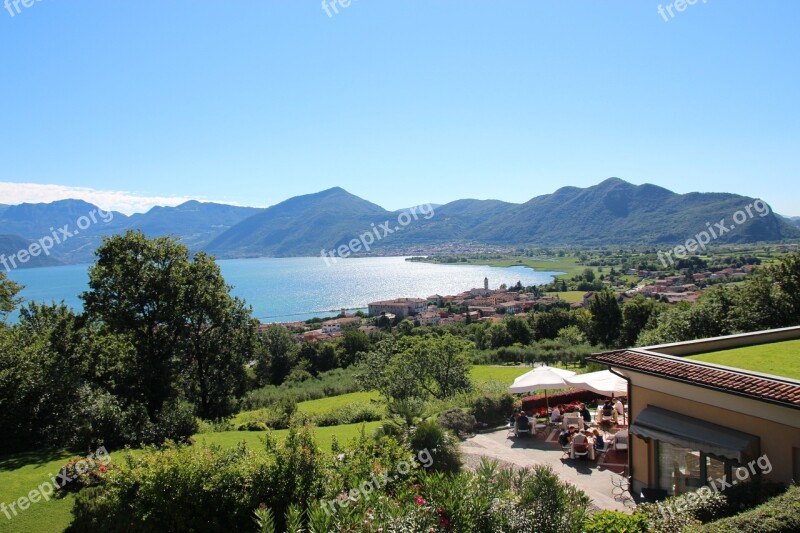 Italy Franciacorta Lake Water Landscape