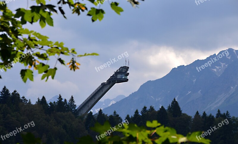 Skiflug Hill Oberstdorf Ski Sport Ski Jump