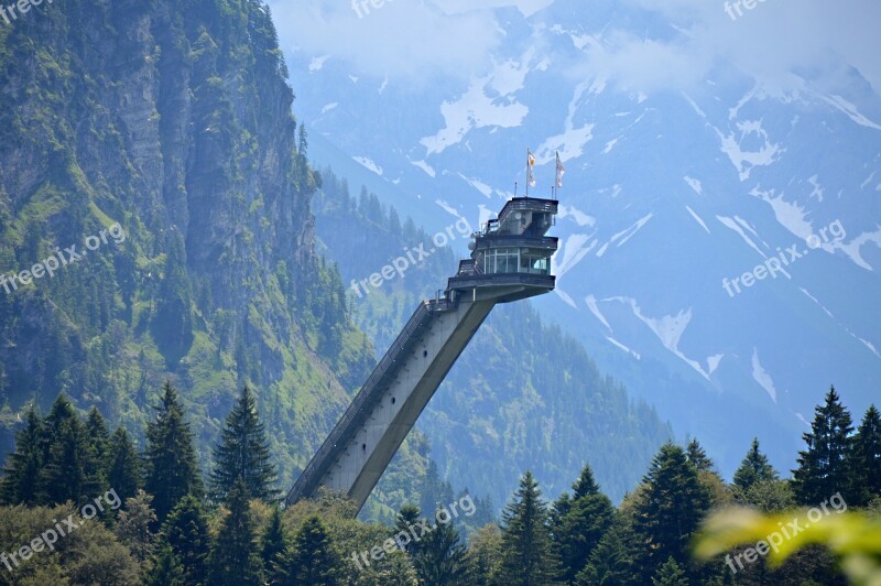 Skiflug Hill Oberstdorf Ski Sport Ski Jump