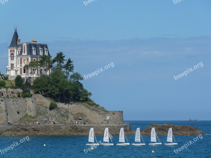 Brittany Dinard Sailboats Architecture Free Photos