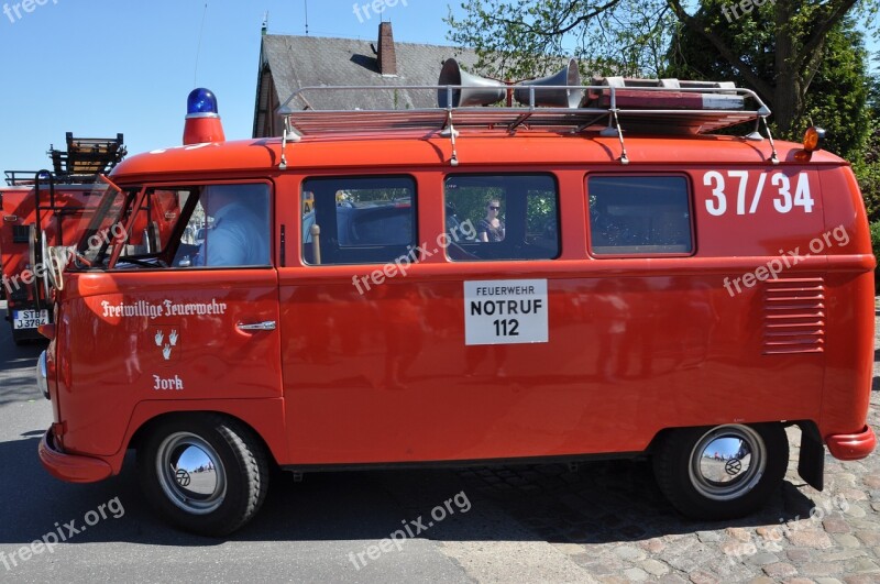 Vw Bulli T1 Auto Fire Fire Truck