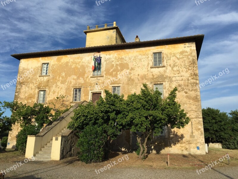 Strong Bibbona Tuscany Sea Monument Historian