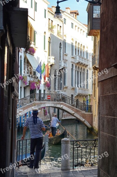 Venice Gondolas Italy Holiday Citytrip