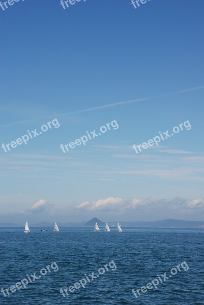 Yacht Setouchi Blue Sky Japan Sea