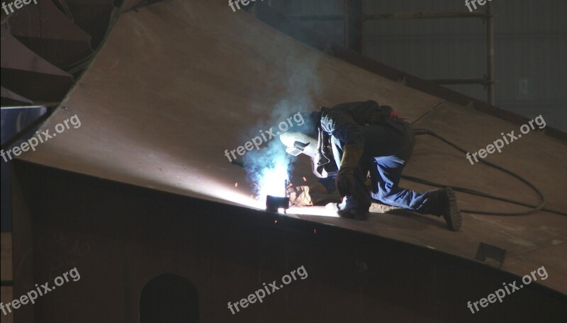 Worker Welder Welding Construction Repair