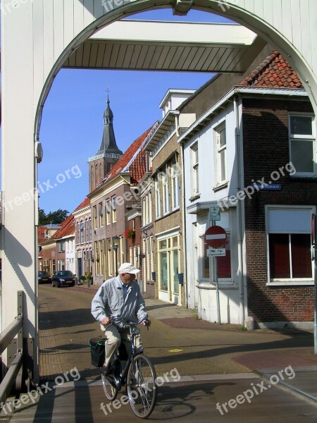 Cyclist Cycling Bicycle Netherlands Man On Bike