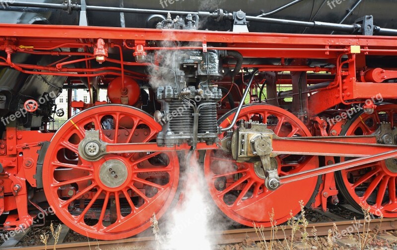 Steam Locomotive Steam Operational Detail Free Photos