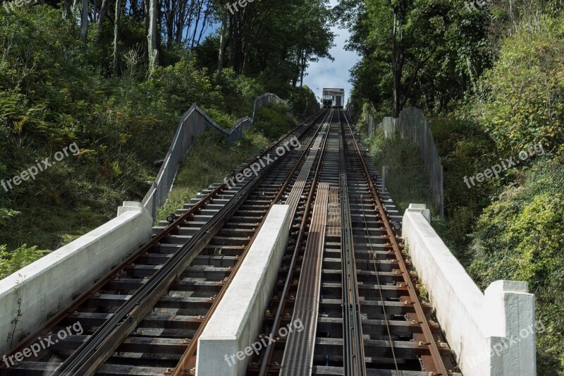 Railway Track Transportation Transport Landscape