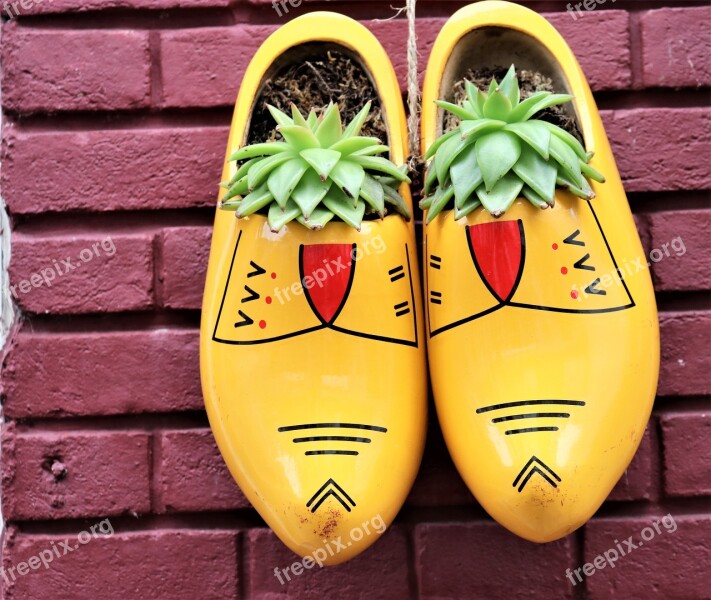 Wooden Shoes Holland Clogs Netherlands Traditionally