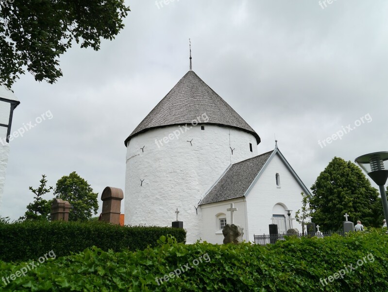 Bornholm Round Church White Denmark Places Of Interest