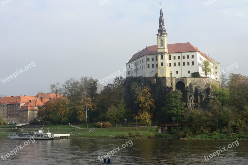 Decin Decin Castle Historically Architecture