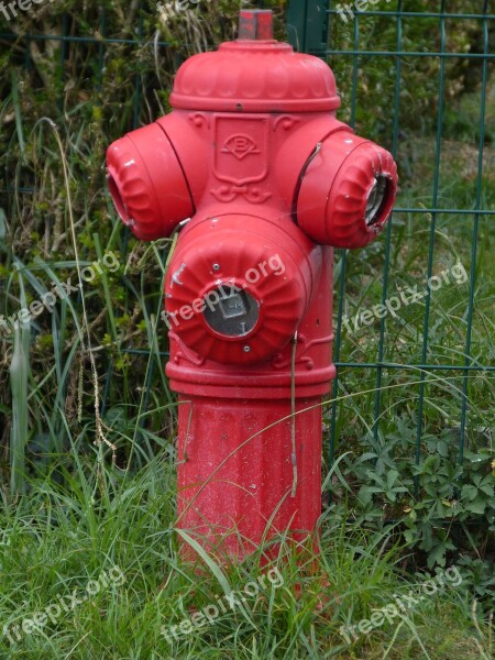 Fire Hydrant Water Intake Red Free Photos