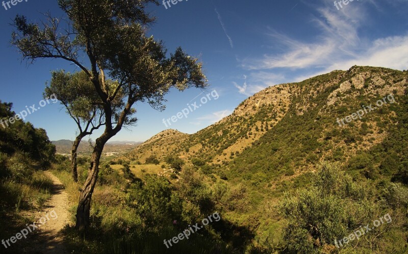 South Arid Landscape South Of Spain Mountains Montes