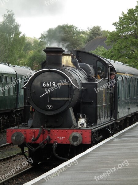 Steam Engine Railway Signals Station