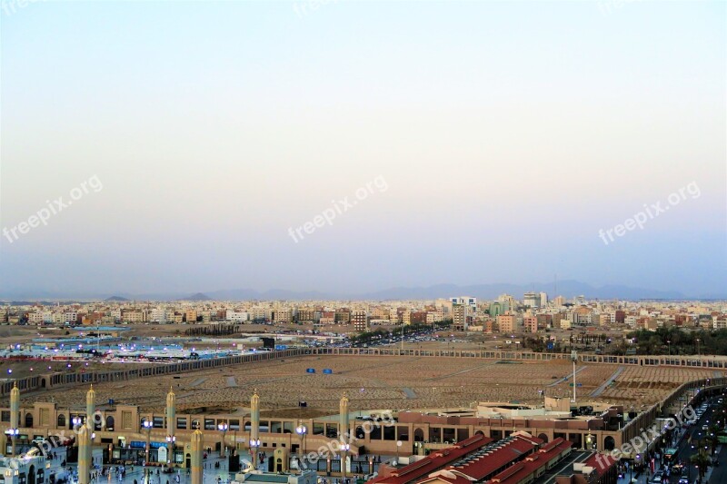 Panoramic Cemetery Medina Hijaz City