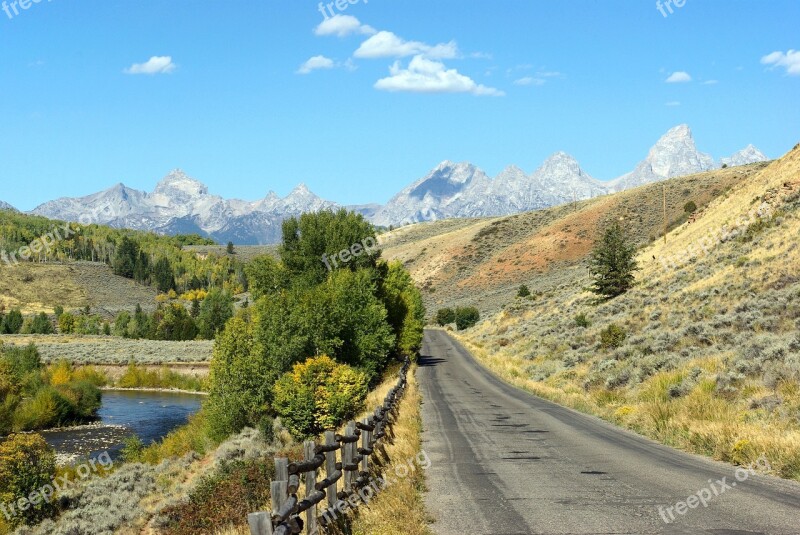 Gros Ventre Road Road Grand Teton National