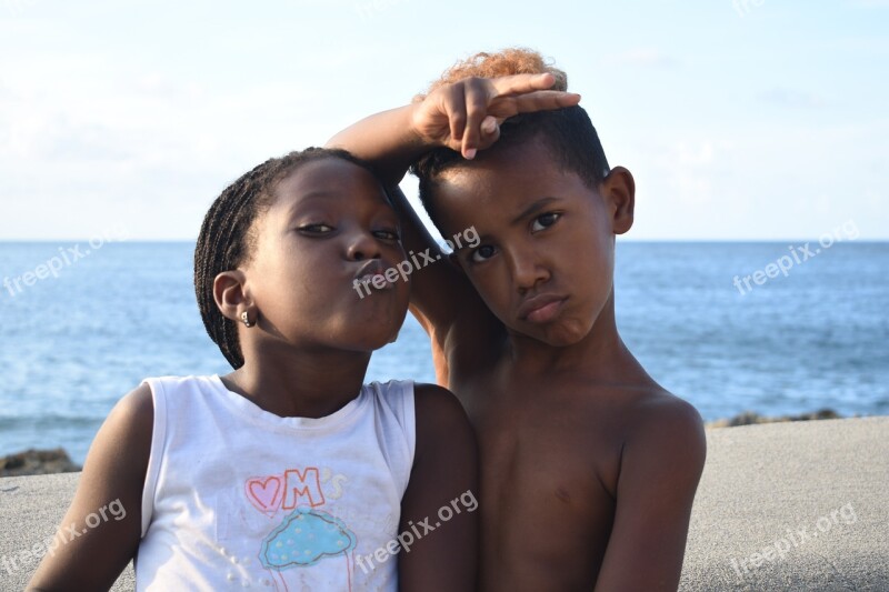 Cuba Children Joy Fun Summer